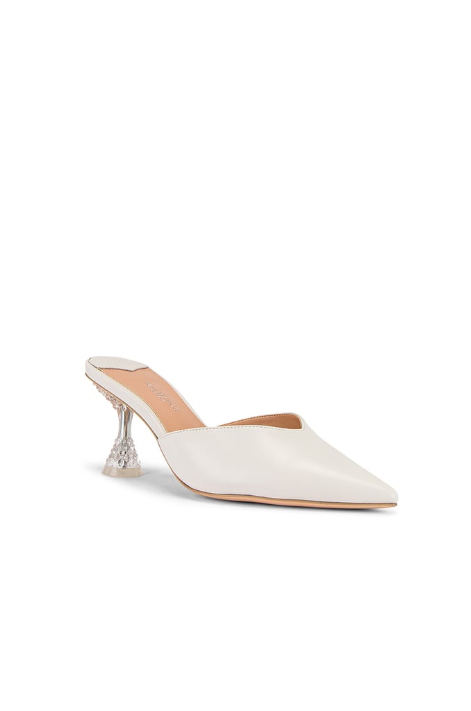 Tony Bianco Glimmer Mule in Milk Capretto