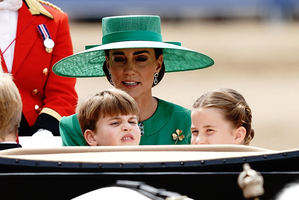 George, Charlotte, and Louis at Trooping the Colour 2023