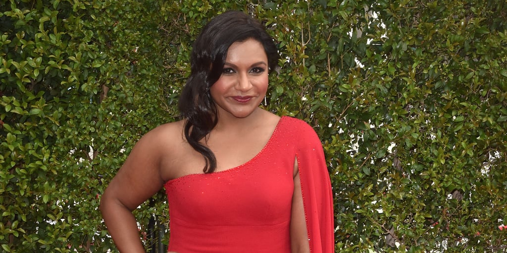 mindy kaling red dress Mindy Kaling Suits Up in Red for Ralph Lauren West Coast Fashion Show