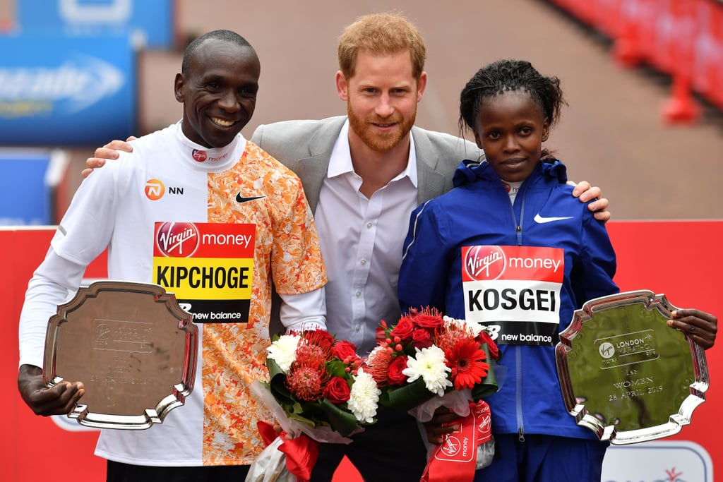 Prince Harry at the London Marathon Pictures April 2019