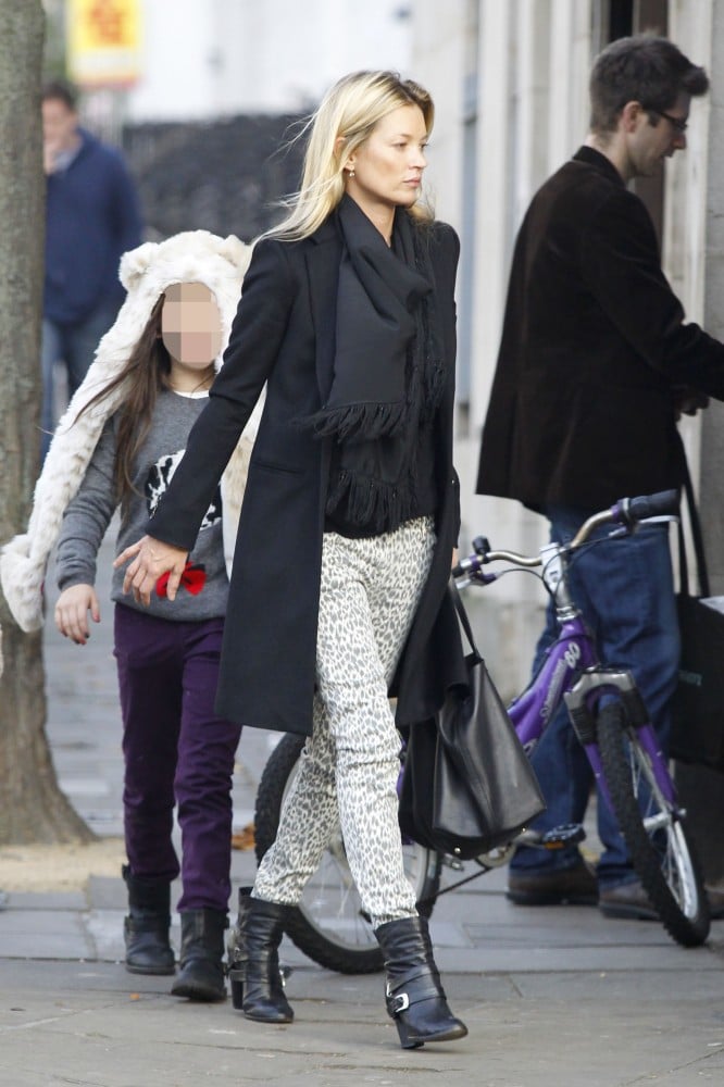 Kate Moss Styles Up A Cool Girl Winter Look With A Pair Of Celebrity Lookbook Statement Pants Popsugar Fashion Photo 20