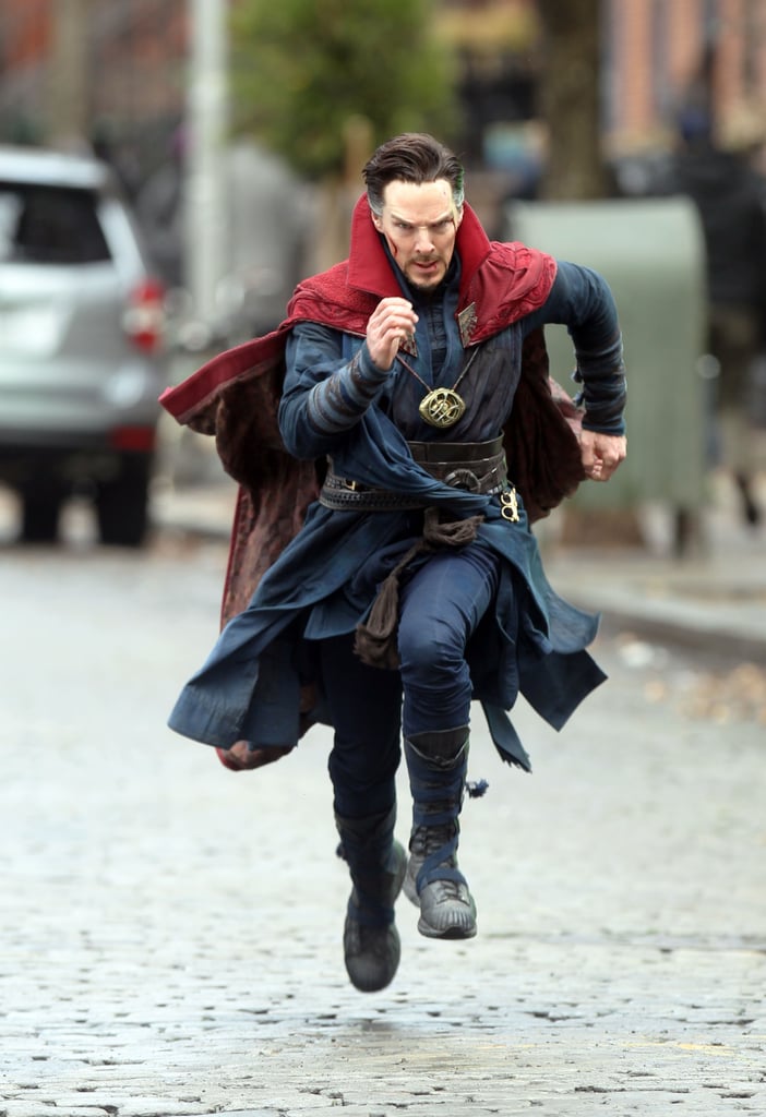Benedict Cumberbatch Filming Doctor Strange Set Pictures