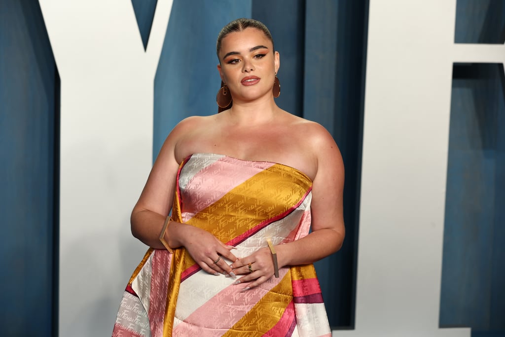 Barbie Ferreira's Silk Fendi Dress at the Vanity Fair Party