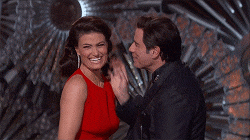 Creepiest Facial Area Touching in a Presenting Role: John Travolta