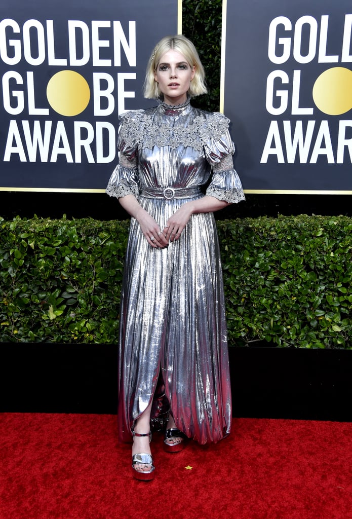 Rami Malek and Lucy Boynton at the Golden Globes 2020