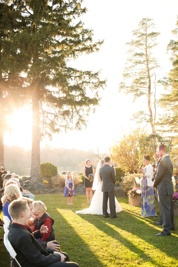 Outdoor Sunset Wedding