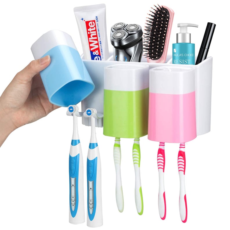 iHave Toothbrush Holder Wall Mount Organizer