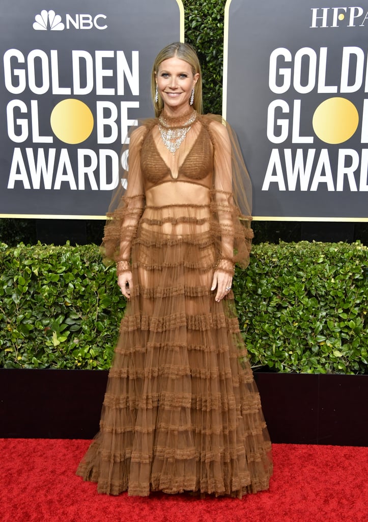 Gwyneth Paltrow's See-Through Dress at the 2020 Golden Globes