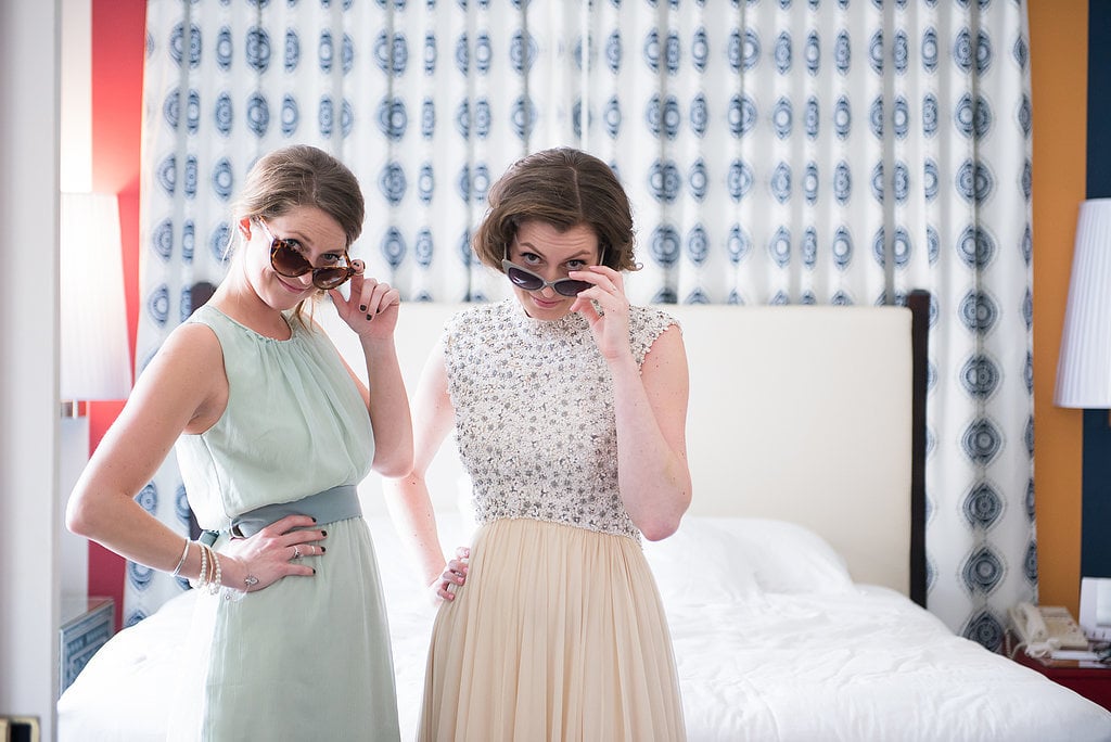 The bridal party is tiny. The bridal party is tiny.