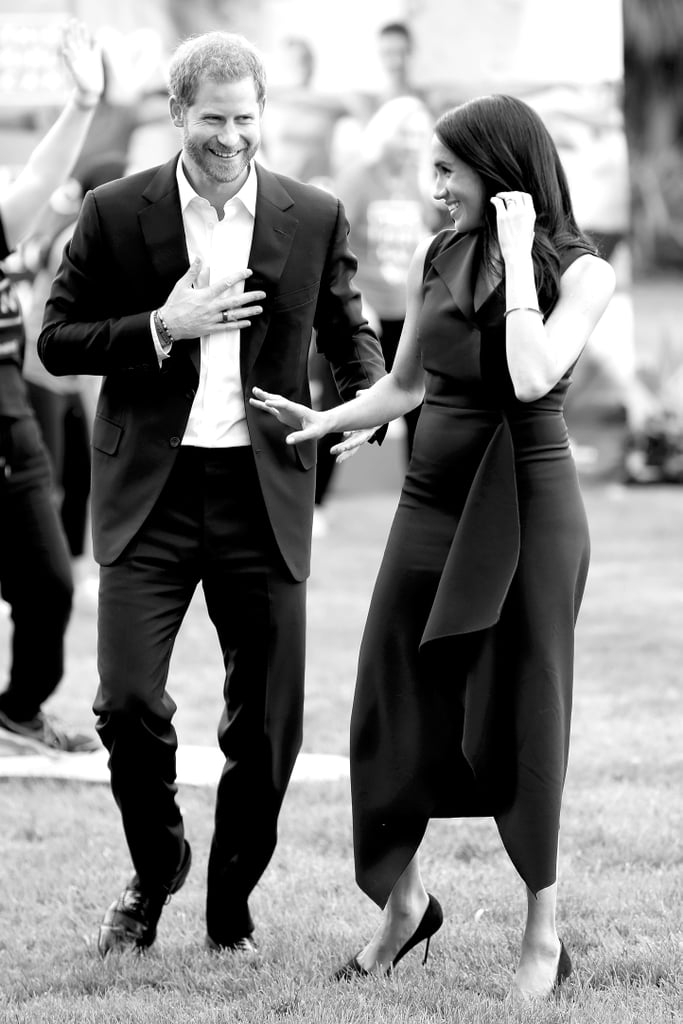 Prince Harry and Meghan Markle Black and White Photos