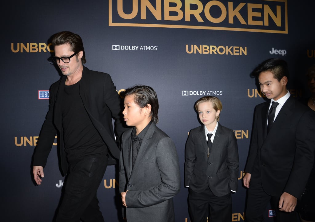 Brad Pitt and His Kids at LA Unbroken Premiere | Pictures