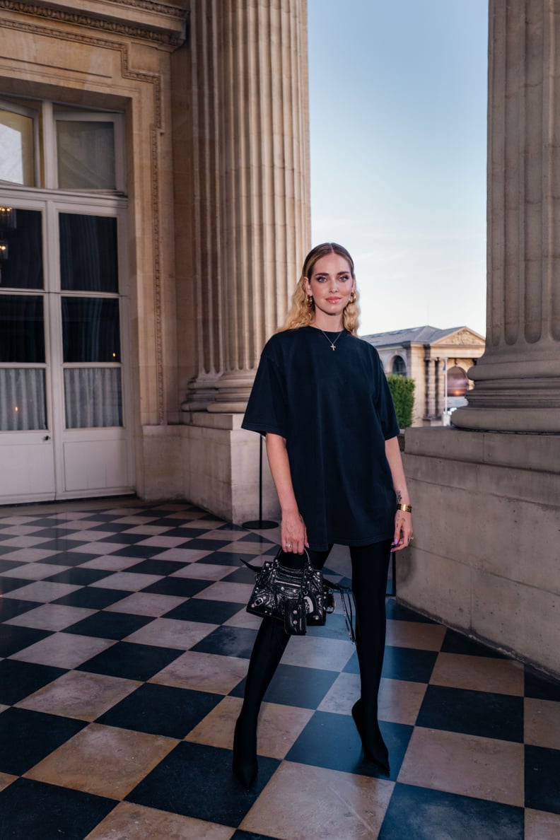 Chiara Ferragni at the Balenciaga Couture Dinner