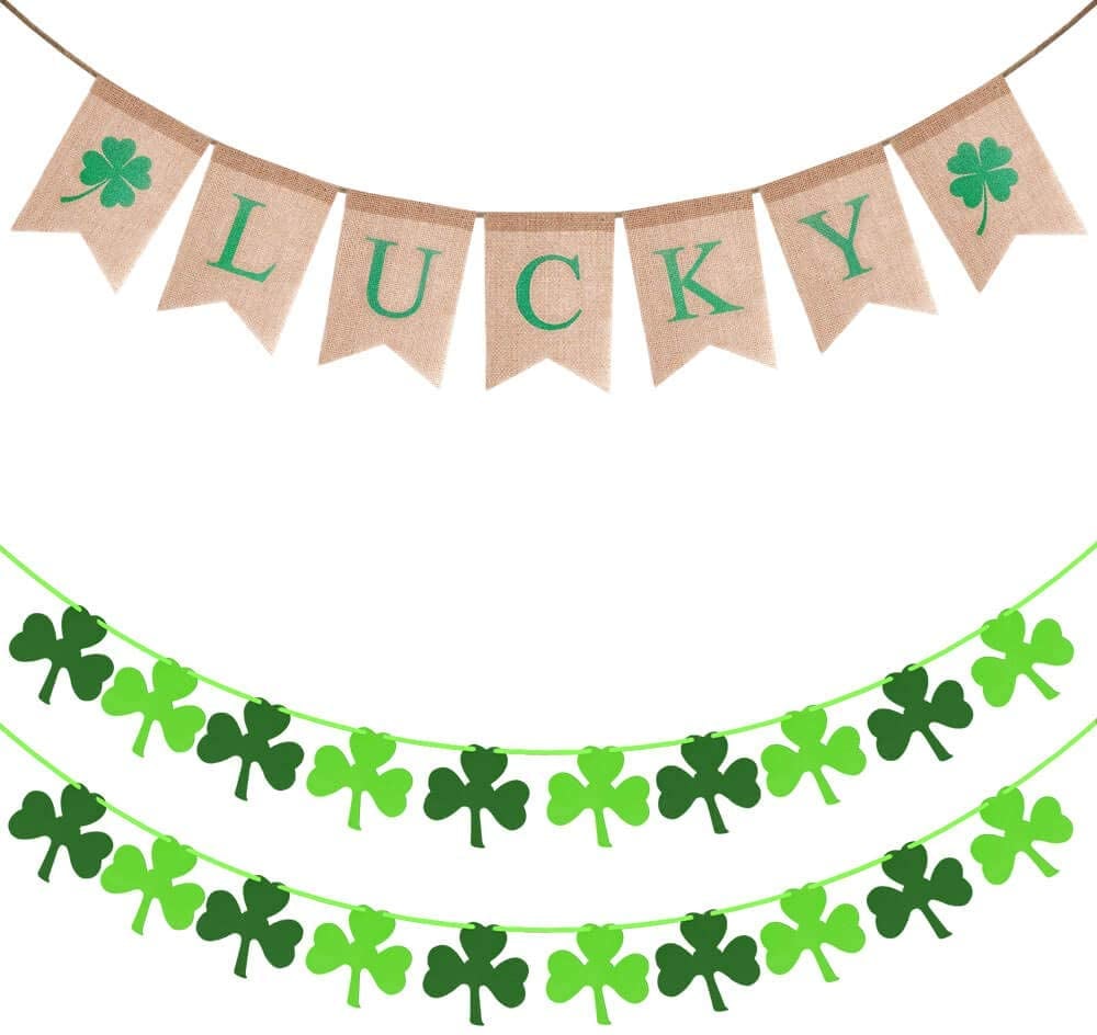 Felt Shamrock Garland Banner