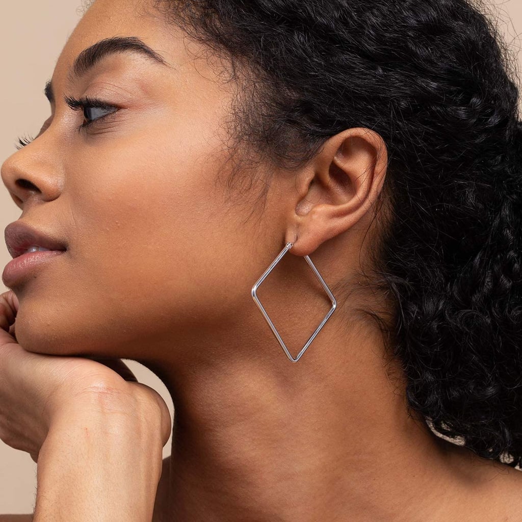 Geometric Hoops: Uncommon James Girl Boss Medium Earrings