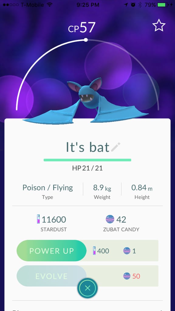 Zubat aka "It's bat"
