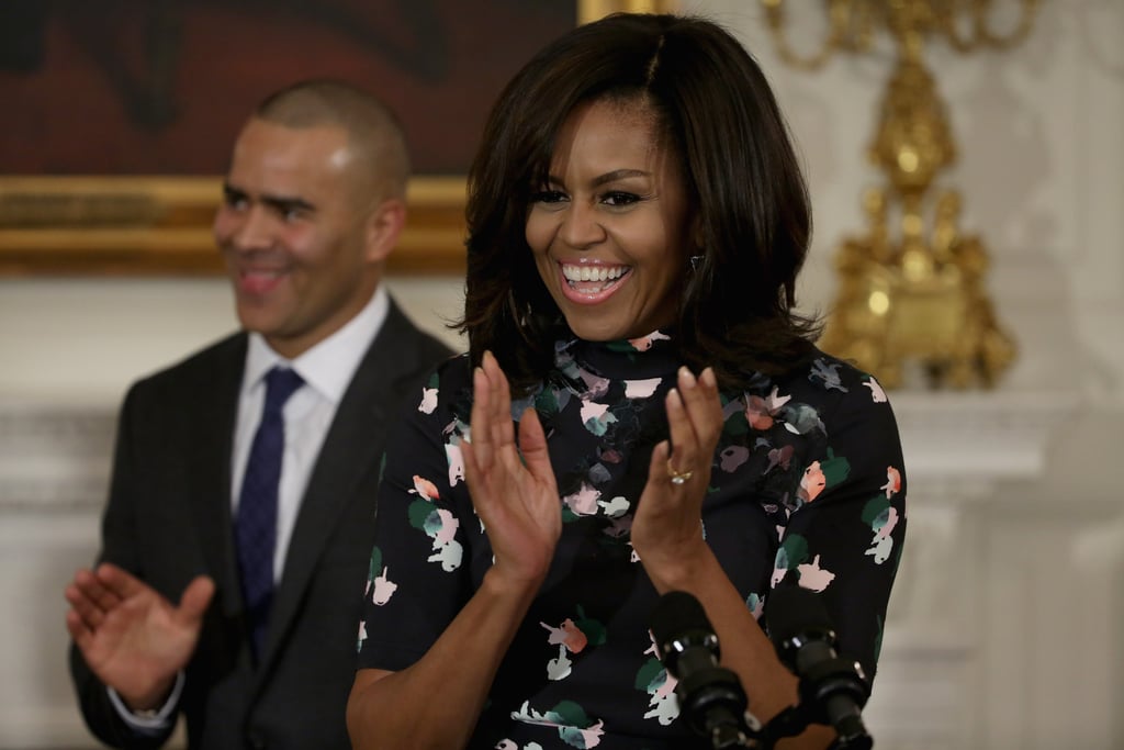 Michelle Always Goes For a Simple Look, Keeping Her Accessories to a Minimum