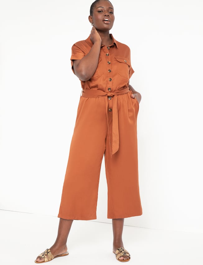 ELOQUII Soft Utility Jumpsuit My Job Is to Hunt For Deals and