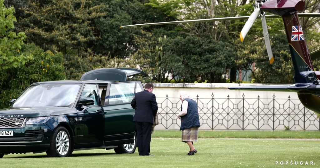 Queen Elizabeth II Meeting Prince Louis For the First Time