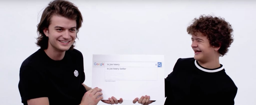 Gaten Matarazzo Actually Falls Out of His Chair Over Joe Keery's Most Searched Questions
