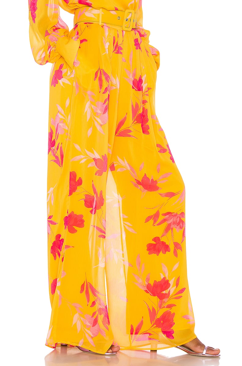 Song of Style Karina Pant in Yellow Floral from Revolve.com