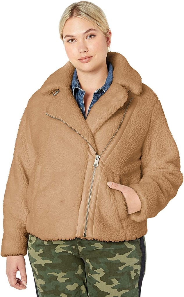 Levi's Women's The Megan Sherpa Asymmetrical Moto Jacket