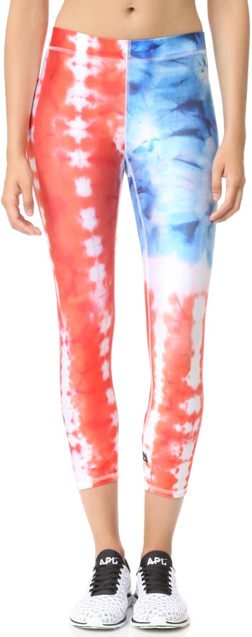 Terez Tie Dye USA Performance Capri Leggings