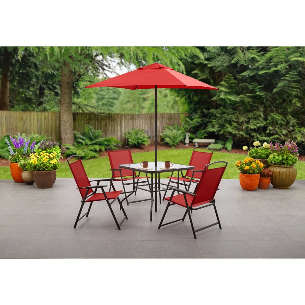 Mainstays Albany Lane Folding Dining Set Best Outdoor Furniture at