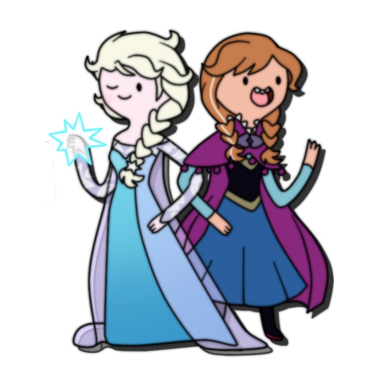 Adventure Time Elsa and Anna