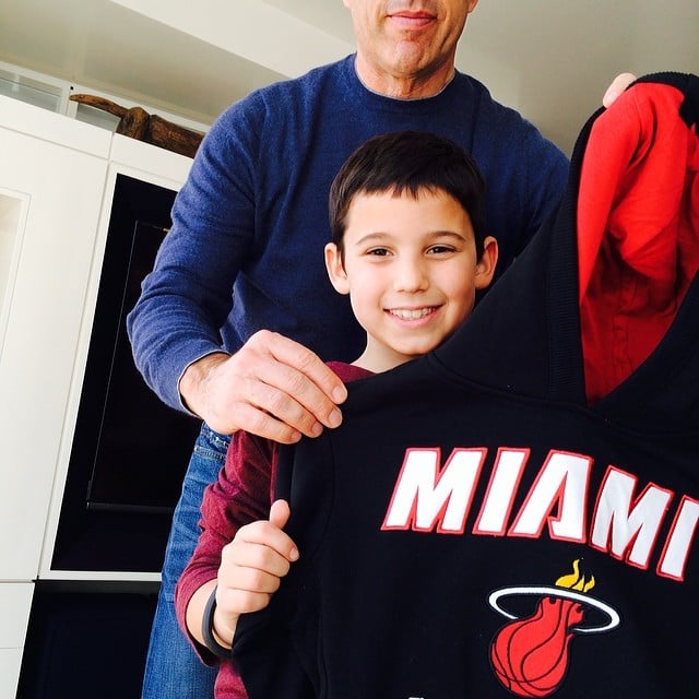 Julian Seinfeld was surprised with Miami Heat sweatshirt for his 11th birthday.
Source: Instagram user jessicaseinfeld