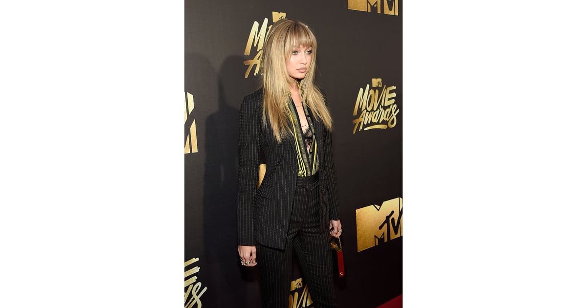 Gigi Hadid Bangs Mtv Movie Awards 2016 Popsugar Beauty Photo 7 7975