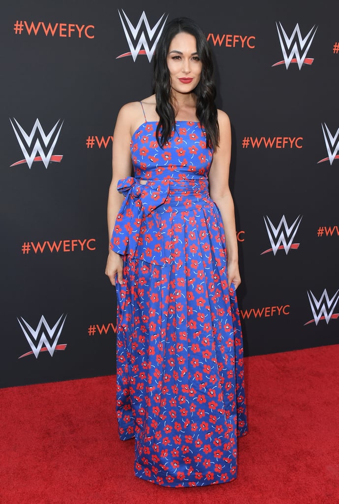 Nikki and Brie Bella at WWE's FYE Event June 2018
