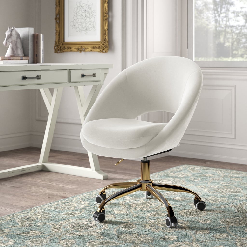 Lourdes Velvet Task Chair Best Home Office Furniture 2021 POPSUGAR