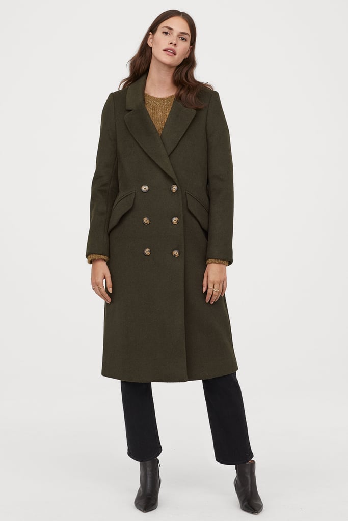 H&M Knee-Length Coat | Fall Essentials Every Woman Needs in Her Closet ...