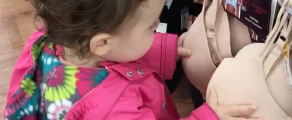 Baby Tries to Nurse a Bra