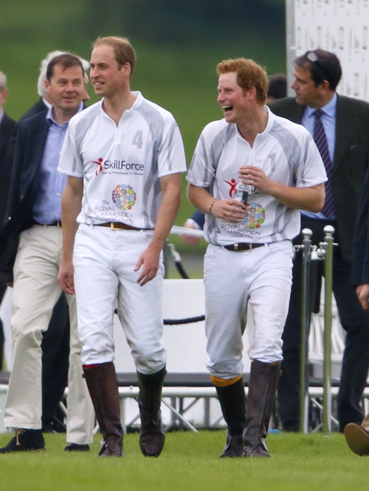 Pictures of Prince William and Prince Harry Playing Sports