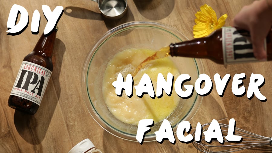 A DIY Beer Facial