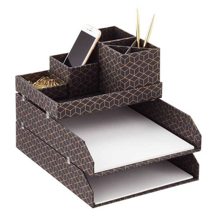 Bigso Hexagold Stockholm Desktop Organiser Best Organisation Products