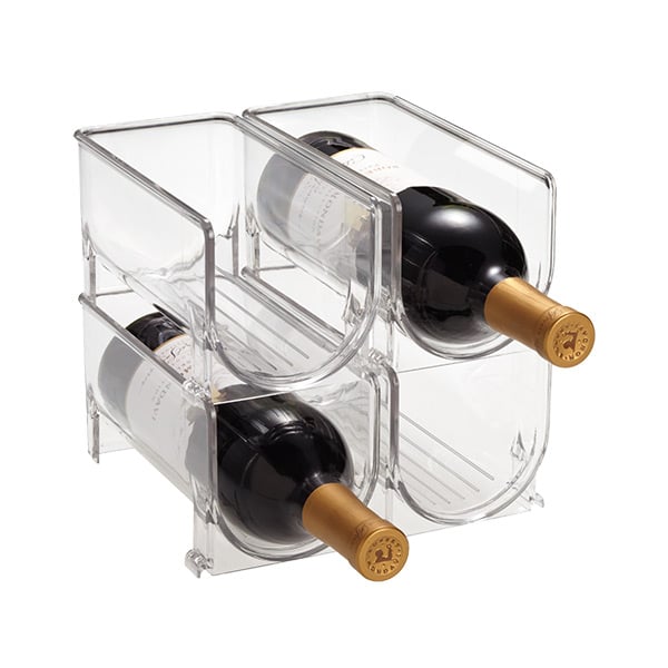 With these fridge wine bins (8), you can stack your favorite bottles
