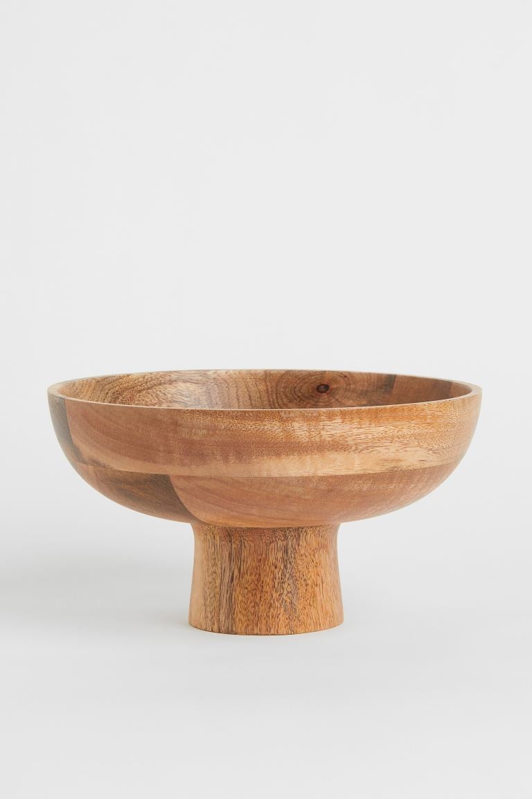 For Fresh Fruit: Wooden Bowl