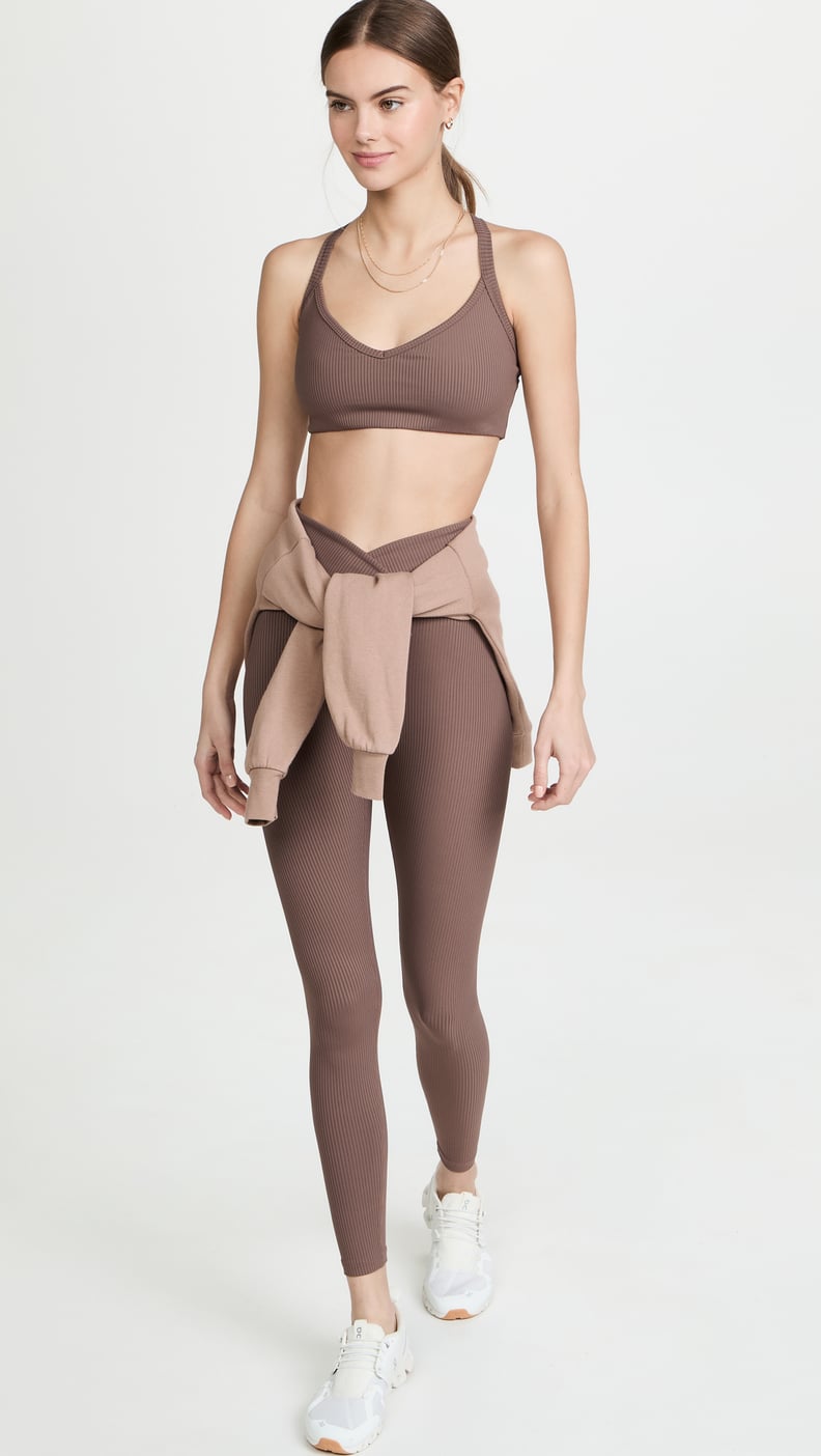 A Neutral Set: Year of Ours Ribbed Curve Bralette and Veronica Leggings