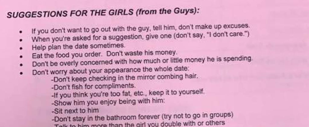 Mother Shares Daughter's Sexist Homework Assignment