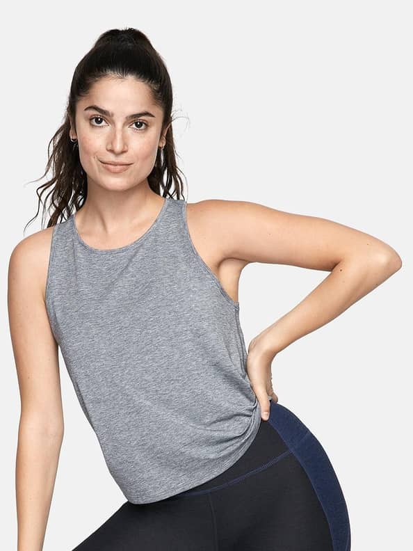 LOVE Scope Nurse Women's Fashion Sleeveless Muscle Workout Yoga Tank Top  Charcoal Grey Medium