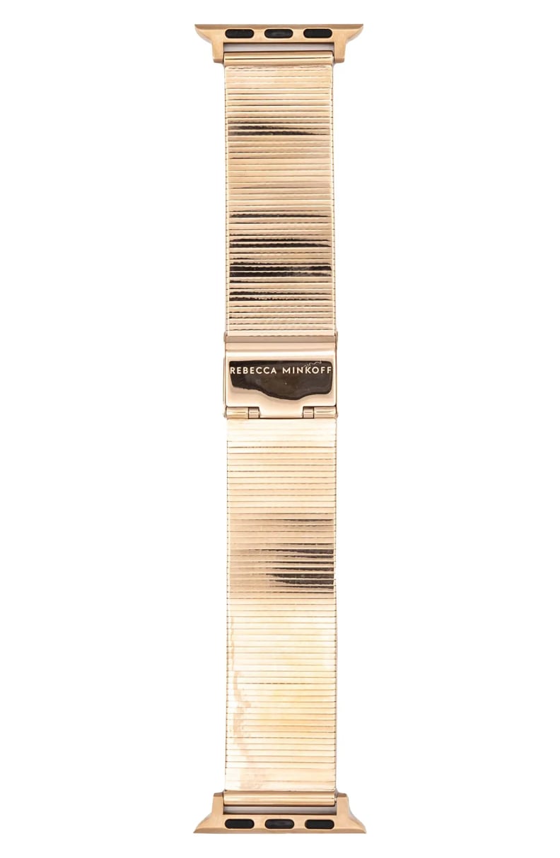 A Metallic Mesh Apple Watch Band