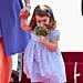 Princess Charlotte Smelling Flowers in Germany 2017