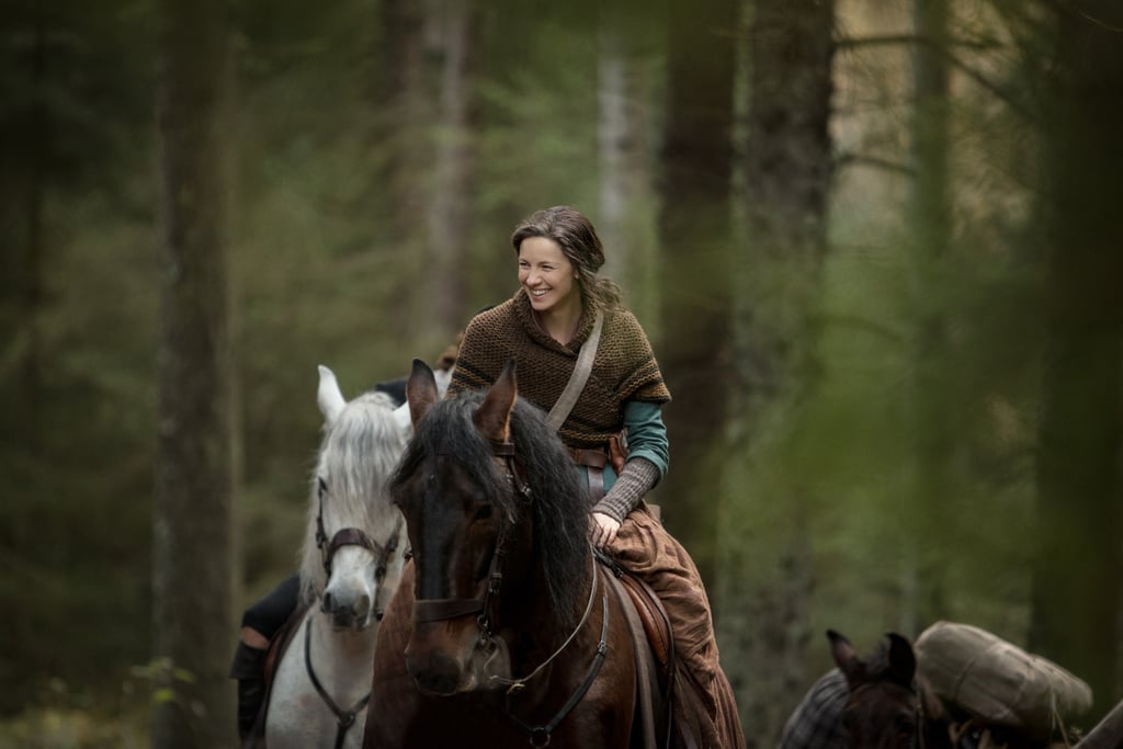 We can only wonder what must've been making Balfe laugh during this season four scene in the woods.