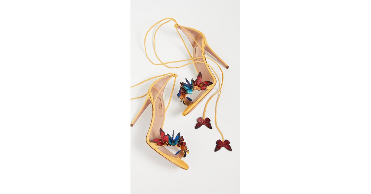 Aquazzura 105mm Papillon Sandals | Shop the Best Heels of Spring 2020 ...