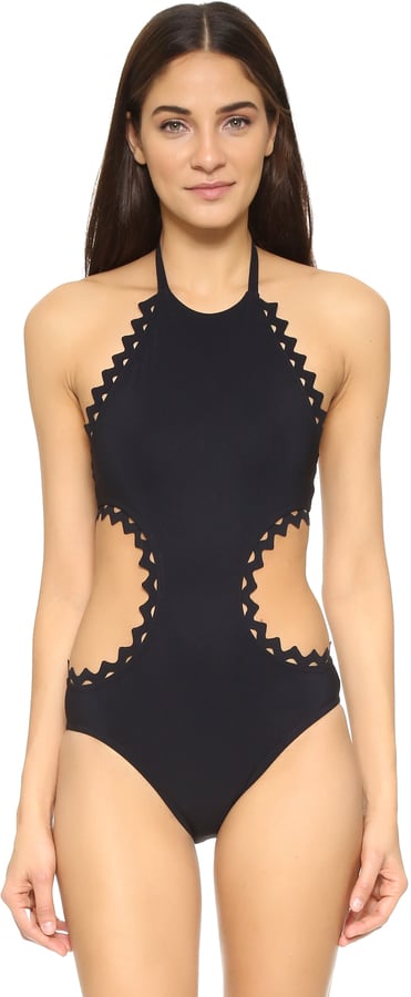 Karla Colletto Rick Rack Halter Monokini ($311)