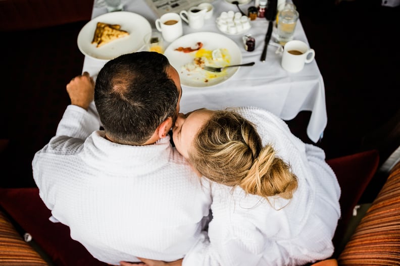 Have breakfast in bed the day after the wedding.