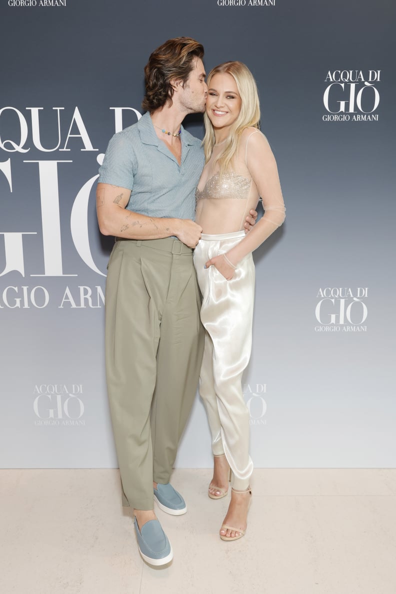 Chase Stoke and Kelsea Ballerini at Armani Beauty Event 2023