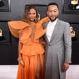 Chrissy Teigen Was Glowing in Her Grammys Gown, So John Legend Stepped Back to Let Her Shine